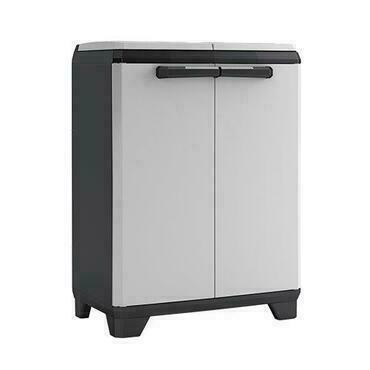 Skříň recyklační Keter Split Premium šedá/černá