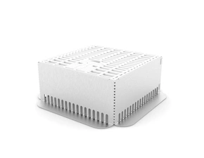 Šachta kontrolní pro vzelené střechy SP PROFIL SPRS AL hliníková 300×300×100 mm