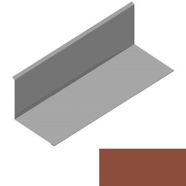 Lemování ke zdi rovnoběžné s okapem RS250S-120 SP 25 2M264 cihlově hnědá