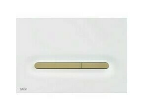 Tlačítko ovládací Alca M1876-7 bílá-mat/zlatá-mat