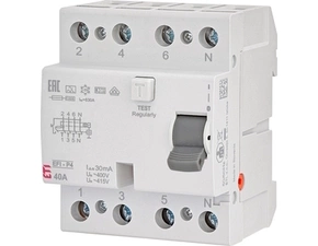 Chránič proudový ETI EFI6-P4 A 40/0.03
