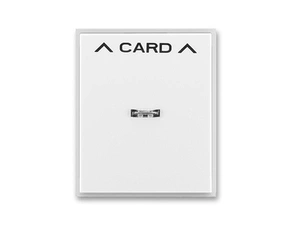 Kryt spínač kartový s průzorem ABB Time, Element bílá, ledová bílá