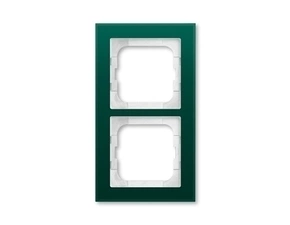 Rámeček ABB Busch-axcent dvojnásobný sklo zelené