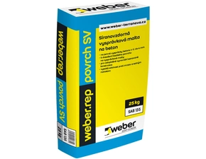 Malta síranovzdorná hrubá weberrep vysprávka SV 25 kg