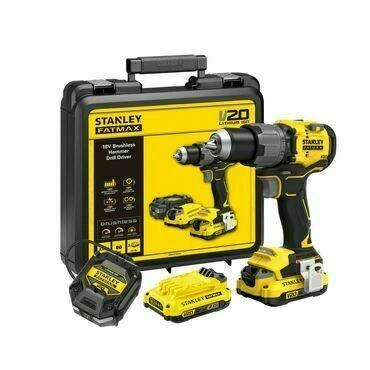 Vrtačka s příklepem AKU Stanley FatMax SFMCD726D2K 18 V