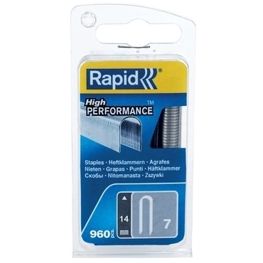Spony kabel. Rapid High Performance 7 7,8×14×1,22 mm 960 ks