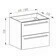 Skříňka umyvadlová EBS Pure 610×530×470 mm bílá/dub PURE61DBU