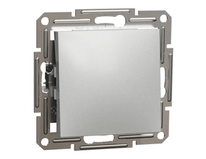 Tlačítko řazení 1/0 Schneider Electric Asfora aluminium