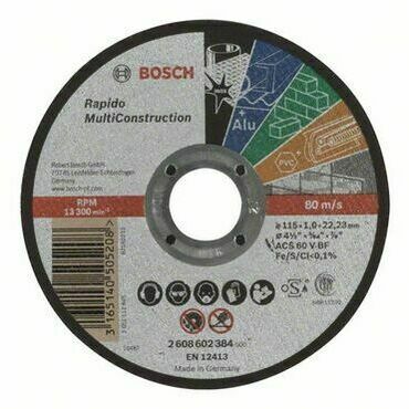 Kotouč řezný Bosch Rapido Multi Construction 115×1 mm