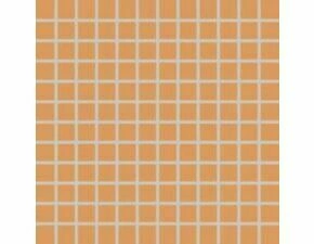 Mozaika Rako Color Two 2,5×2,5 cm (set 30×30 cm) světle oranžová matná GDM02150