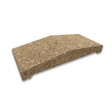 Stříška plotová štípaná CS Blok 40 okrová 230×500×84 mm