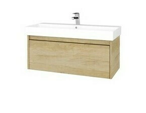 Skříňka umyvadlová Dřevojas BONO SZZ 100 Nebraska/Nebraska vč. umyvadla Glance