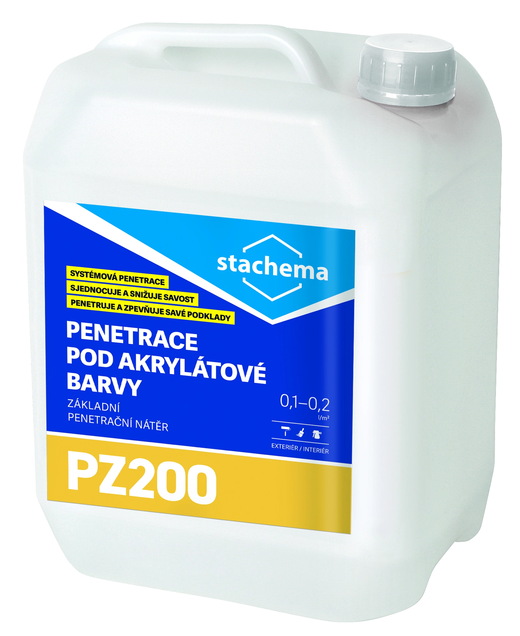 STACHEMA Penetrace akrylátová Stachema PZ200 mléčně bílá 5 l