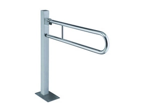 Úchyt sklopný ve tvaru U Bemeta Help ukotvený do země 813 mm bez krytky nerez matný
