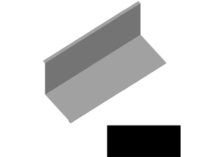 Lemování ke zdi rovnoběžné s okapem RS250S-135 SP 35 TEX 2N09A černá