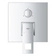 Díl nadomítkový Grohe Eurocube chrom s 3 směrným přepínačem 24094000