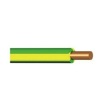 Vodič H07V-U (CY) zeleno-žlutá 10 mm2
