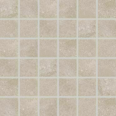 Mozaika Rako Betonico 5×5 cm (set 30×30 cm) tmavě béžová DDM06794