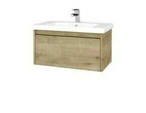 Skříňka umyvadlová Dřevojas BONO SZZ 80 Arlington/Arlington vč. umyvadla Harmonia