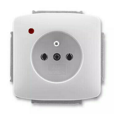 Zásuvka 230 V jednonásobná ABB Tango šedá