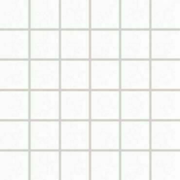 Mozaika Rako Extra 5×5 cm (set 30×30 cm) bílošedá WDM05722