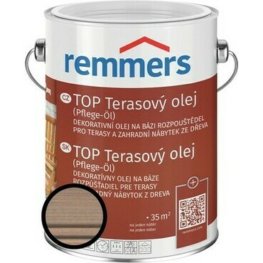 Olej terasový Remmers TOP vodově šedá, 2,5 l