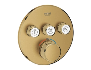 Baterie podomítková termostatická Grohe Grohtherm SmartControl 3-cestná kartáčovaný Cool Sunrise 29121GN0