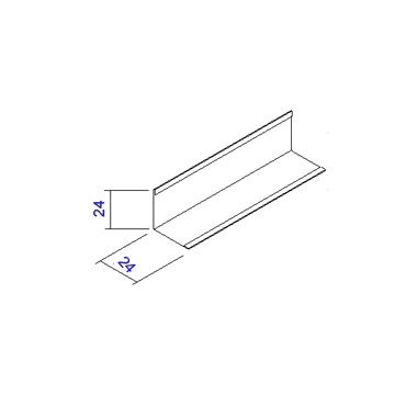 Profil obvodový KCS Ventatec 24×24×3 000 mm