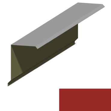 Lemování okraje RS360Q SP 25 s okapnicí RAL 3000 červená