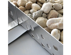 Lišta kačírková DEK B hliníková výška 80 mm