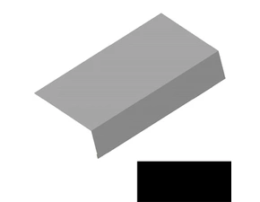 Okapový plech RS250S-135 SP 35 TEX 2N09A černá