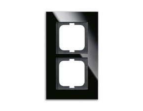 Rámeček ABB Solo carat dvojnásobný černé sklo