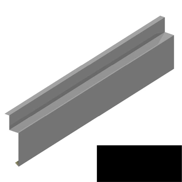 Dilatační lišta RS138S-90 SP 25 RAL 9005 černá 0,5 mm 2 bm
