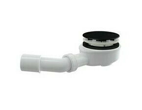 Sifon vaničkový snížený Alca A492BLACK černá-mat