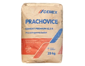 Cement portlandský směsný Cemex Prachovice Premium CEM II/A-M (S-V) 42,5 R 25 kg