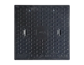 Poklop čtvercový kompozitní MEA A15 černý 600×600 mm