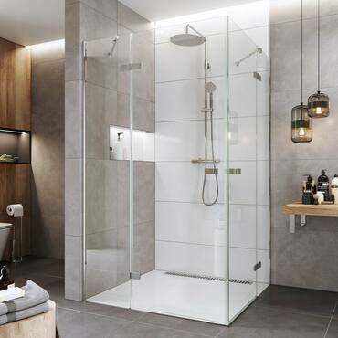 Kout sprchový Mereo Novea CK10214ZVR 900×800 mm chrom/čiré sklo