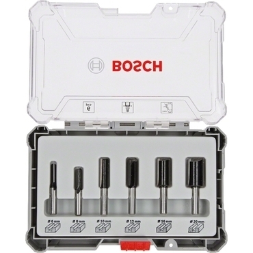 Sada drážkovacích fréz Bosch 8 mm stopka 6–20 mm 6 ks