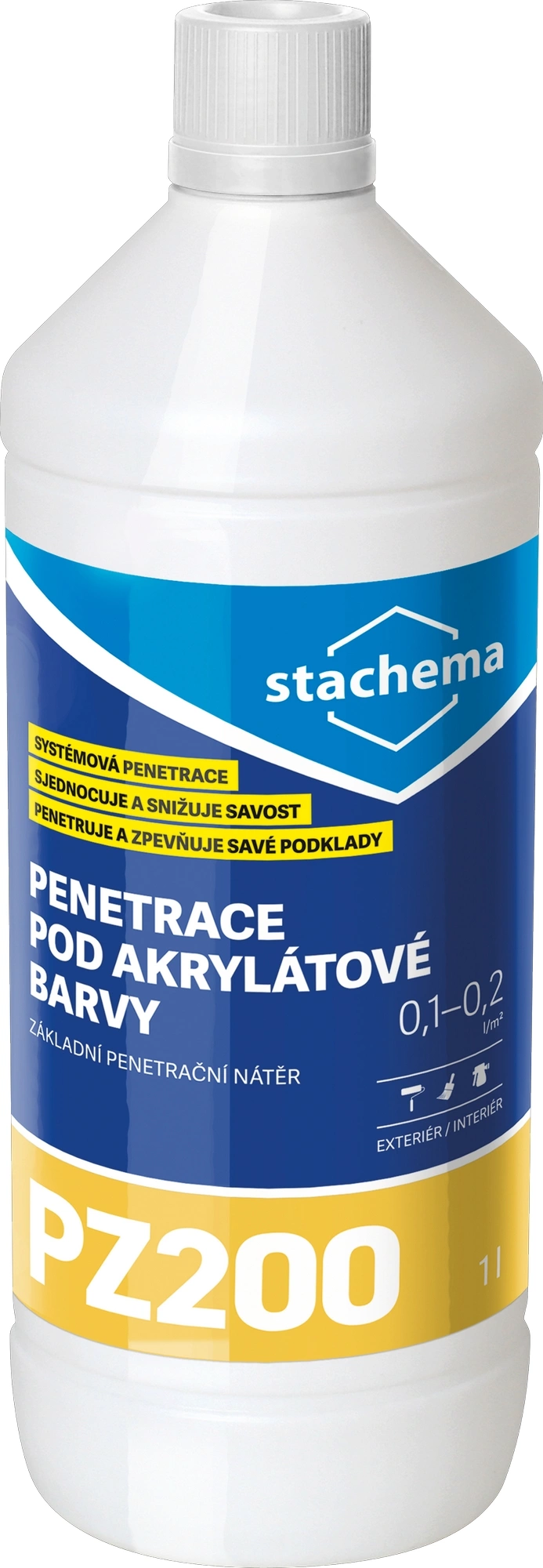STACHEMA Penetrace akrylátová Stachema PZ200 mléčně bílá 1 l