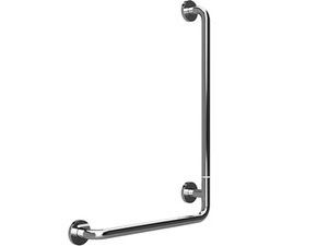 Držadlo nástěnné opěrné Bemeta Help 890 mm pravé s krytkou, skládané nerez lesklý