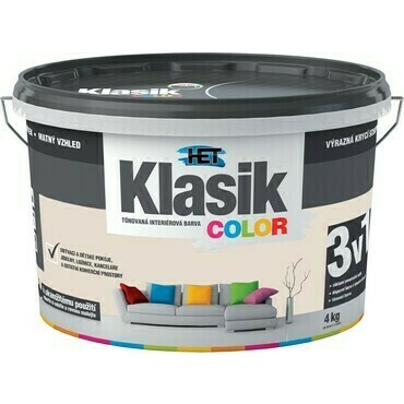 Malba interiérová HET Klasik Color béžový pískový, 4 kg