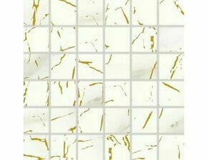 Mozaika Rako Cava 5×5 cm (set 30×30 cm) zlatá lesklá WDM05831