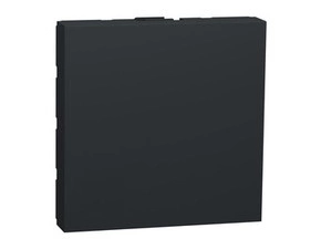 Záslepka Schneider Electric Unica Nová 2 moduly antracit