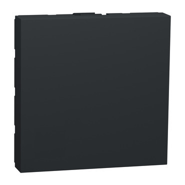 Záslepka Schneider Electric Unica Nová 2 moduly antracit