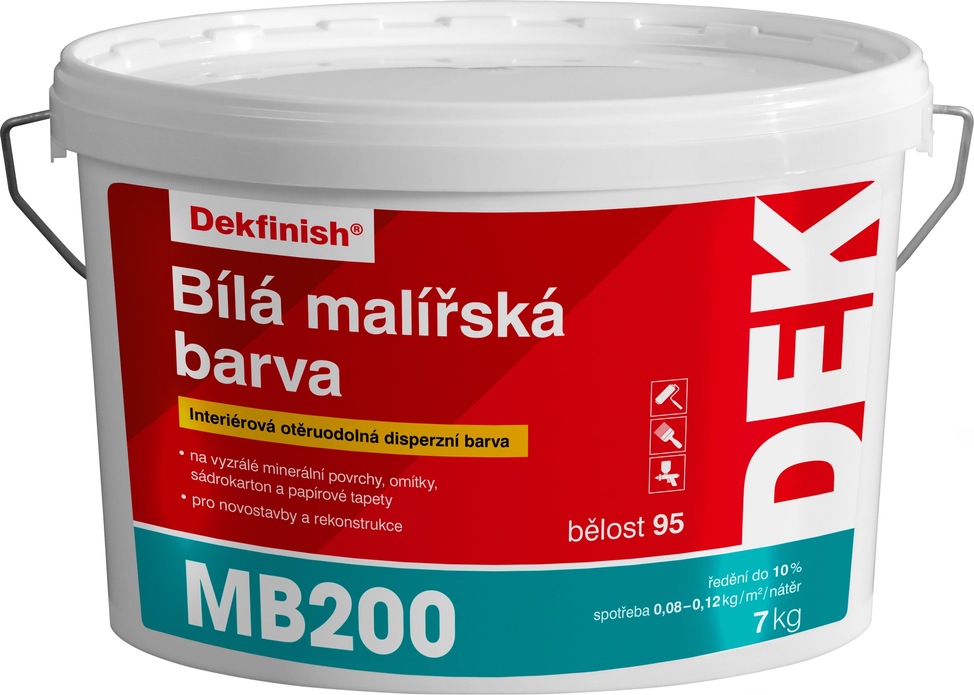 DEK Malba interiérová DEK MB200 bílá 7 kg