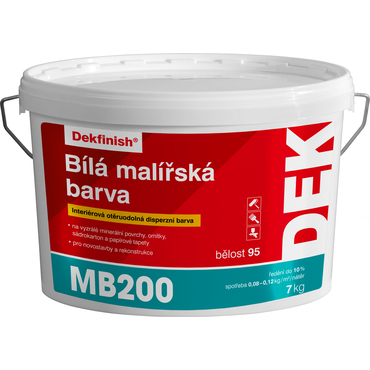 Malba interiérová DEK MB200 bílá, 7 kg