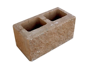 Tvárnice plotová štípaná FEROBET A karamelová 190×390×190 mm