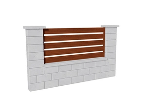 Výplň plotová DEKMETAL TAVOLA 7DSAA light wood