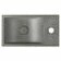 Umývátko betonové Sapho Crest R 400×220 mm včetně výpusti, černý granit, baterie vpravo AR409