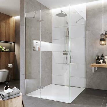 Dveře sprchové + boční stěna Mereo Novea CK10216ZL 900×1 000 mm levé chrom/čiré sklo